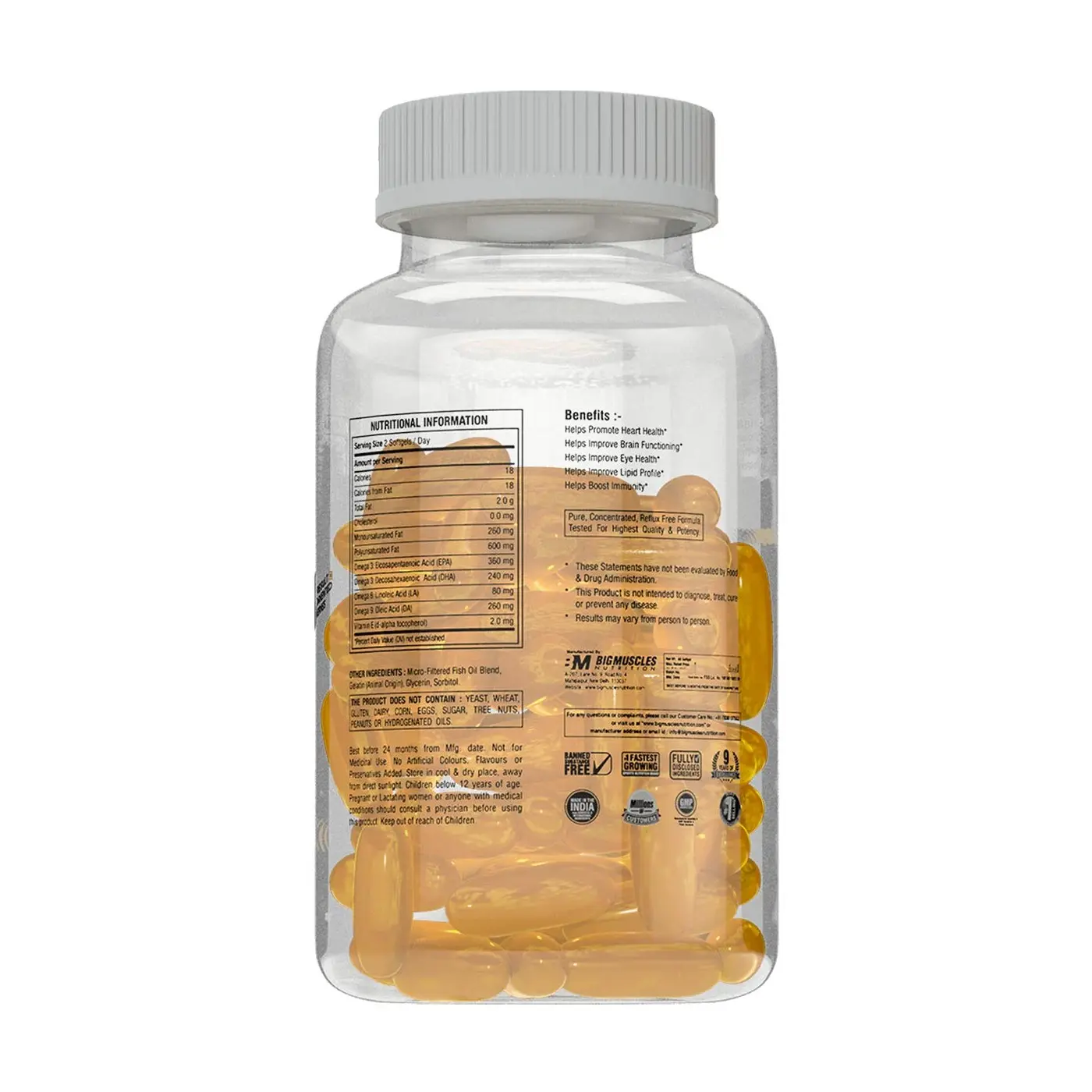 Bigmuscles Nutrition Fish oil Double Strength - Image 3