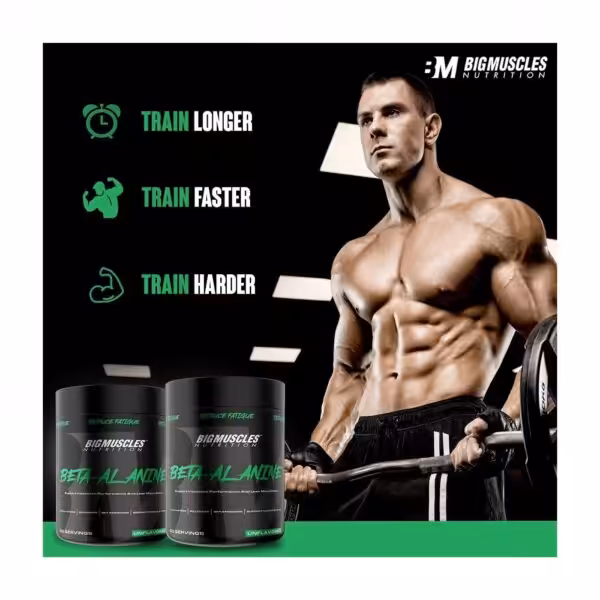 Bigmuscles Nutrition Beta Alanine: Train longer, faster, harder. Reduces fatigue and supports performance