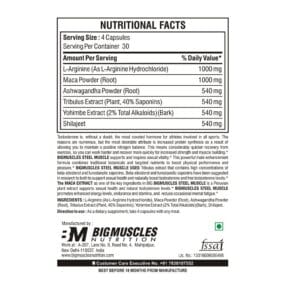 Bigmuscles Nutrition Steel Muscle-120 Caps