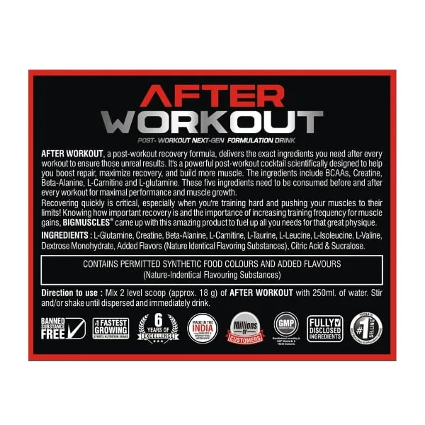 Bigmuscles Nutrition After Workout