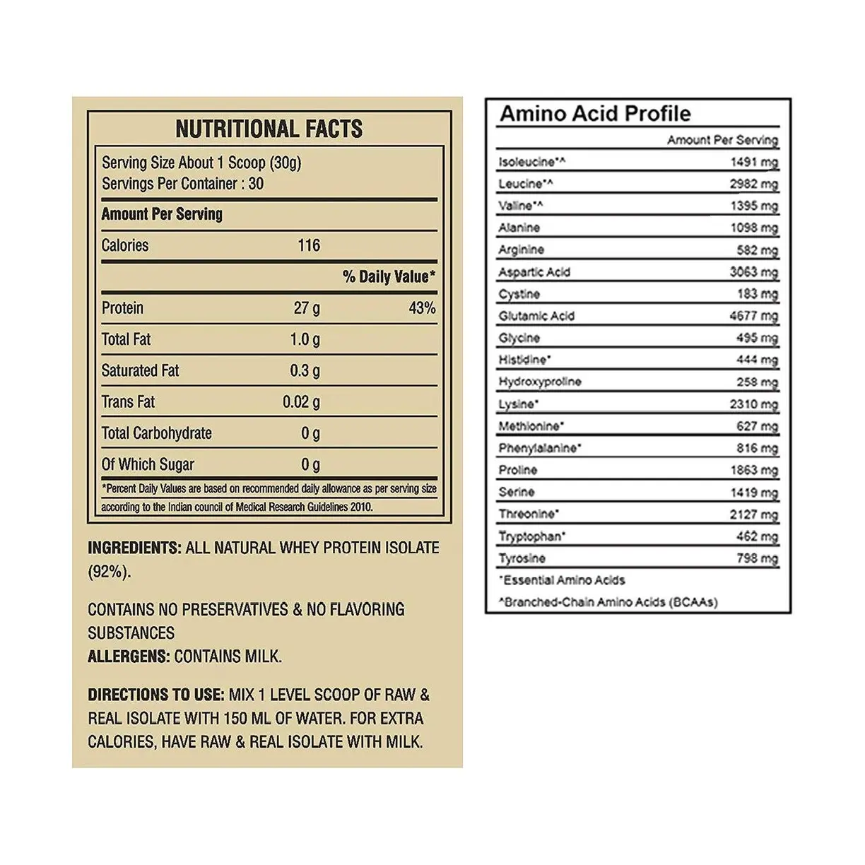 Bigmuscles Nutrition Raw & Real Isolate - Image 3