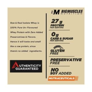 Bigmuscles Nutrition Raw & Real Isolate