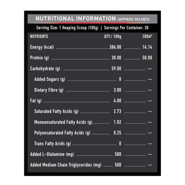 MuscleBlaze High Protein Gainer Lean Mass