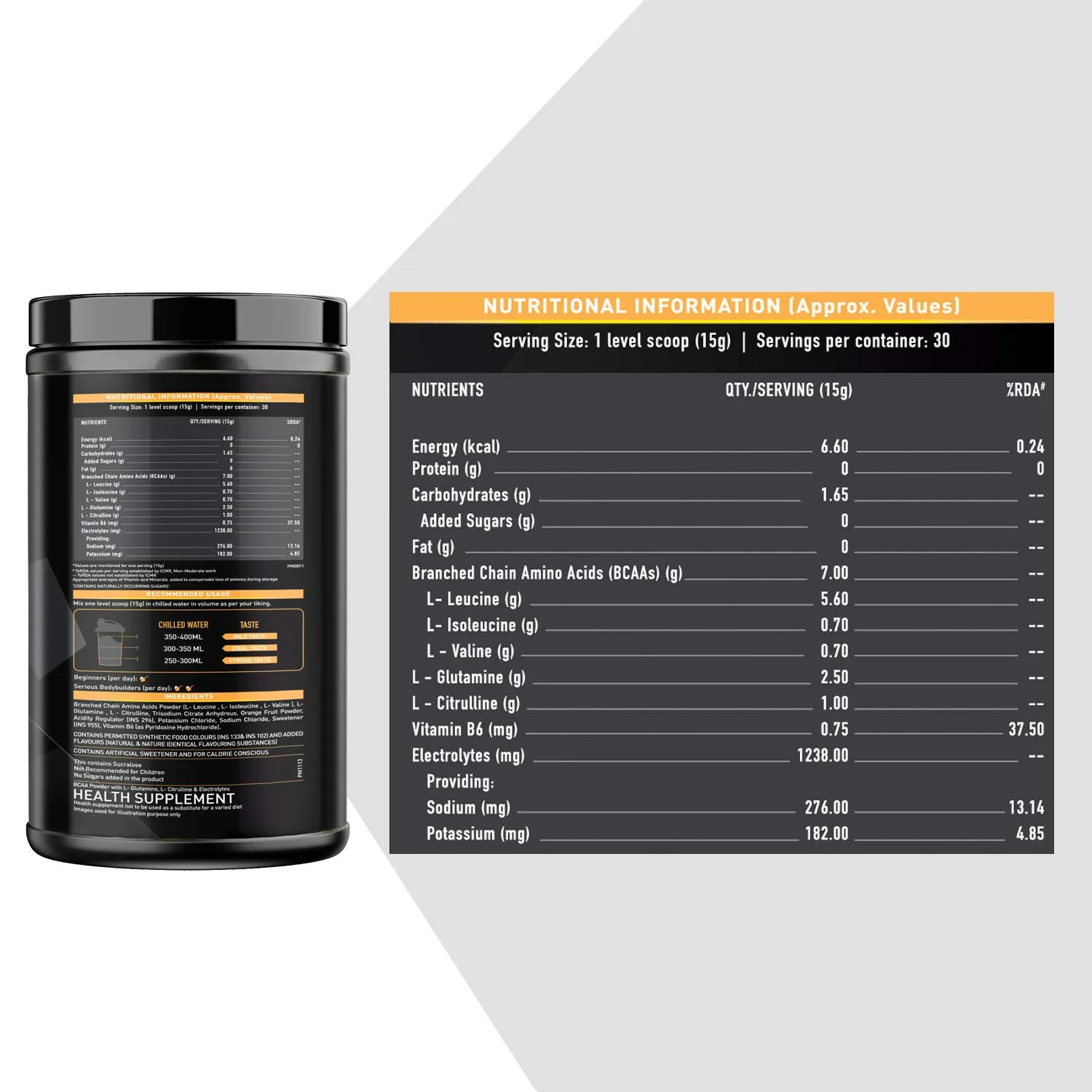 MuscleBlaze BCAA Gold 8:1:1 Amino Acids Supplements - Image 2