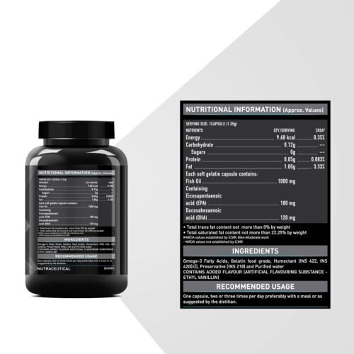 MuscleBlaze Fish Oil (1000 mg) - Image 2
