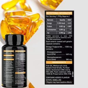 MuscleBlaze Fish Oil Gold (460 EPA & 380 DHA)