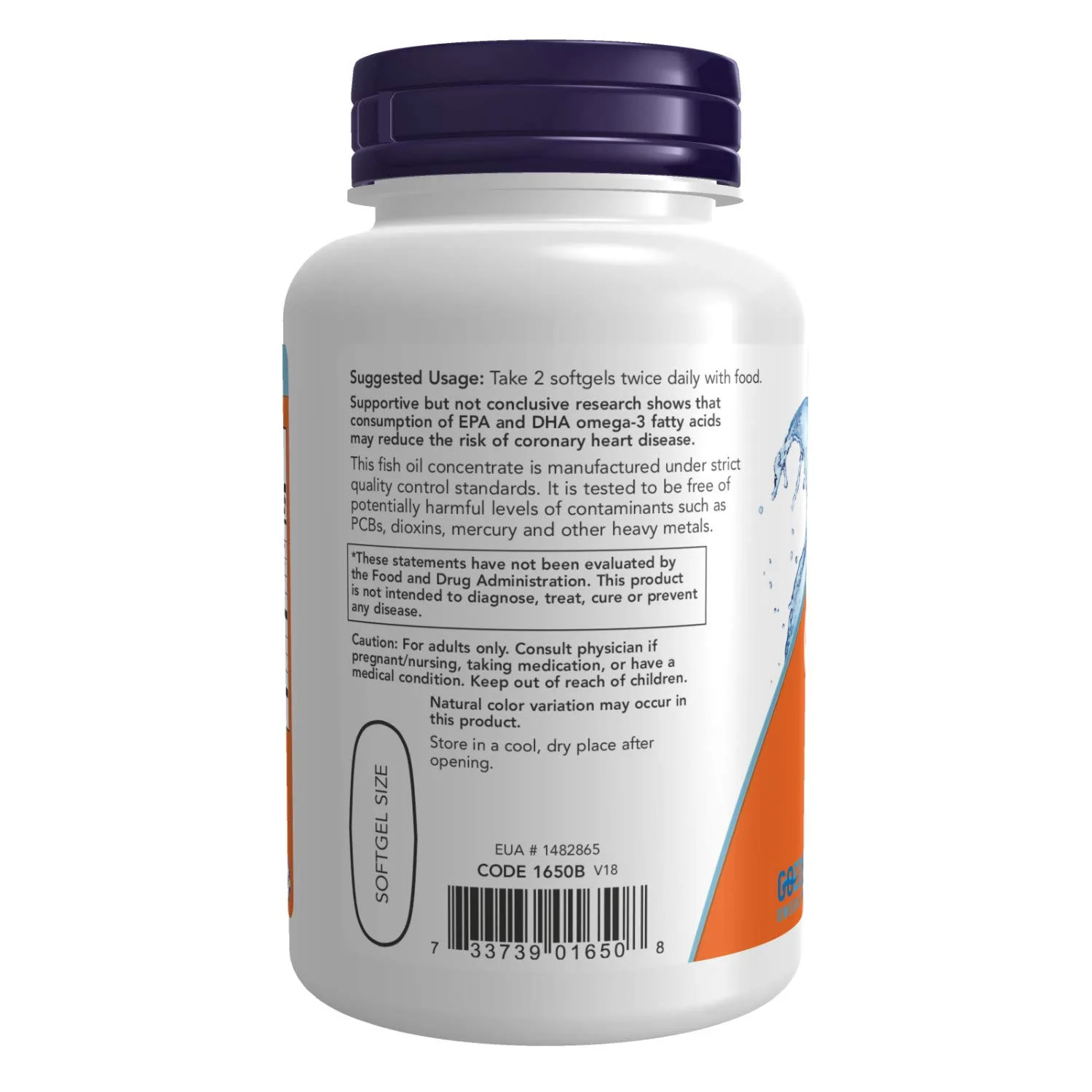 Now Foods Omega 3  Fish Oil - Image 2