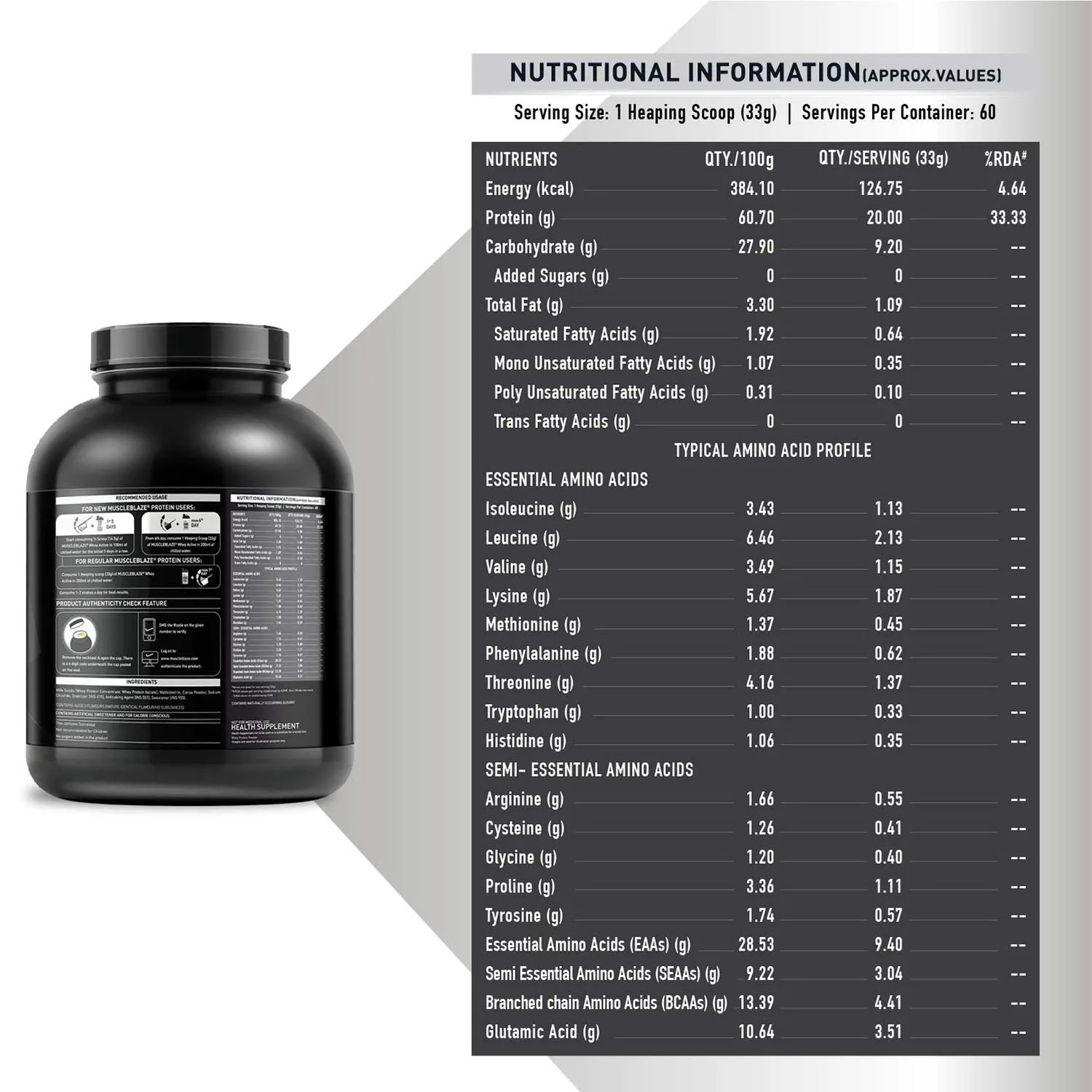 MuscleBlaze Whey Active - Image 2