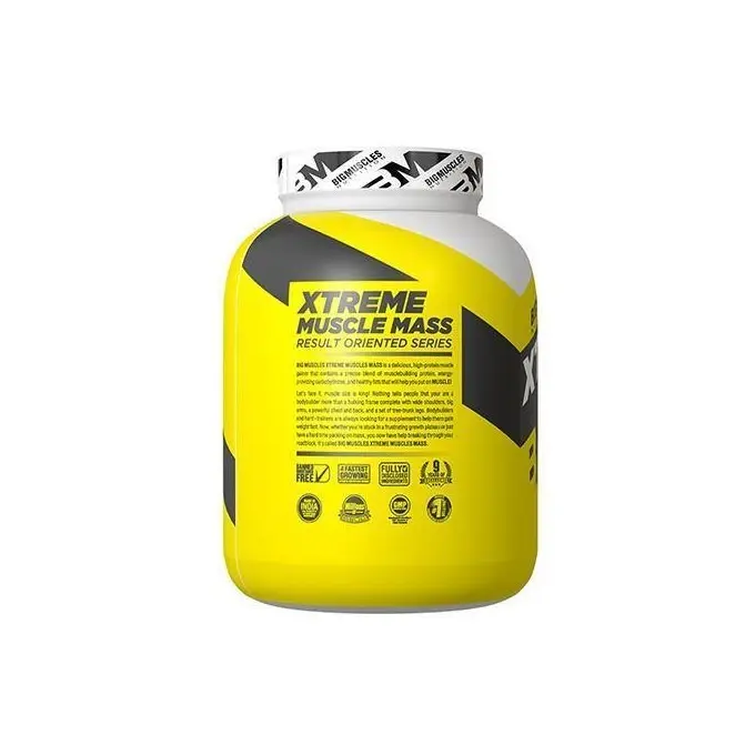 Bigmuscles Nutrition Xtreme Muscle Mass Result Oriented Series supplement tub