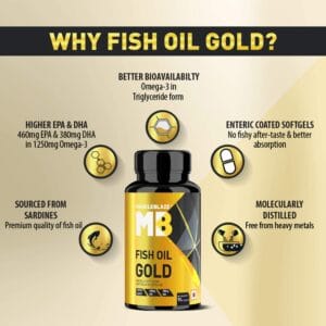 MuscleBlaze Fish Oil Gold (460 EPA & 380 DHA)