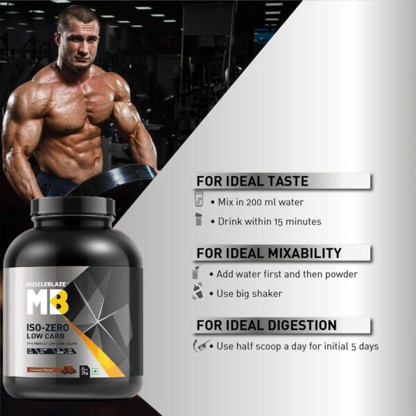 MuscleBlaze Iso-Zero Low Carb Whey Protein Isolate