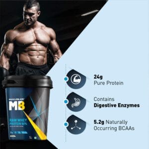 MuscleBlaze 80% Raw Whey Protein Supplement Powder