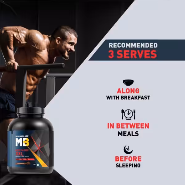 Recommended 3 serves: along with breakfast, in between meals, and before sleeping
