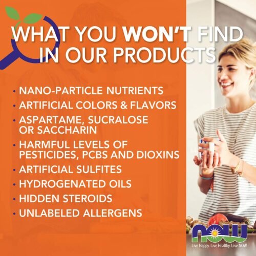 Now Foods L-arginine 500mg - Image 6