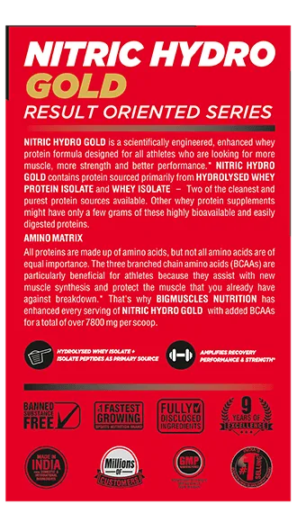 Bigmuscles Nutrition Nitric Hydro Gold - Image 6