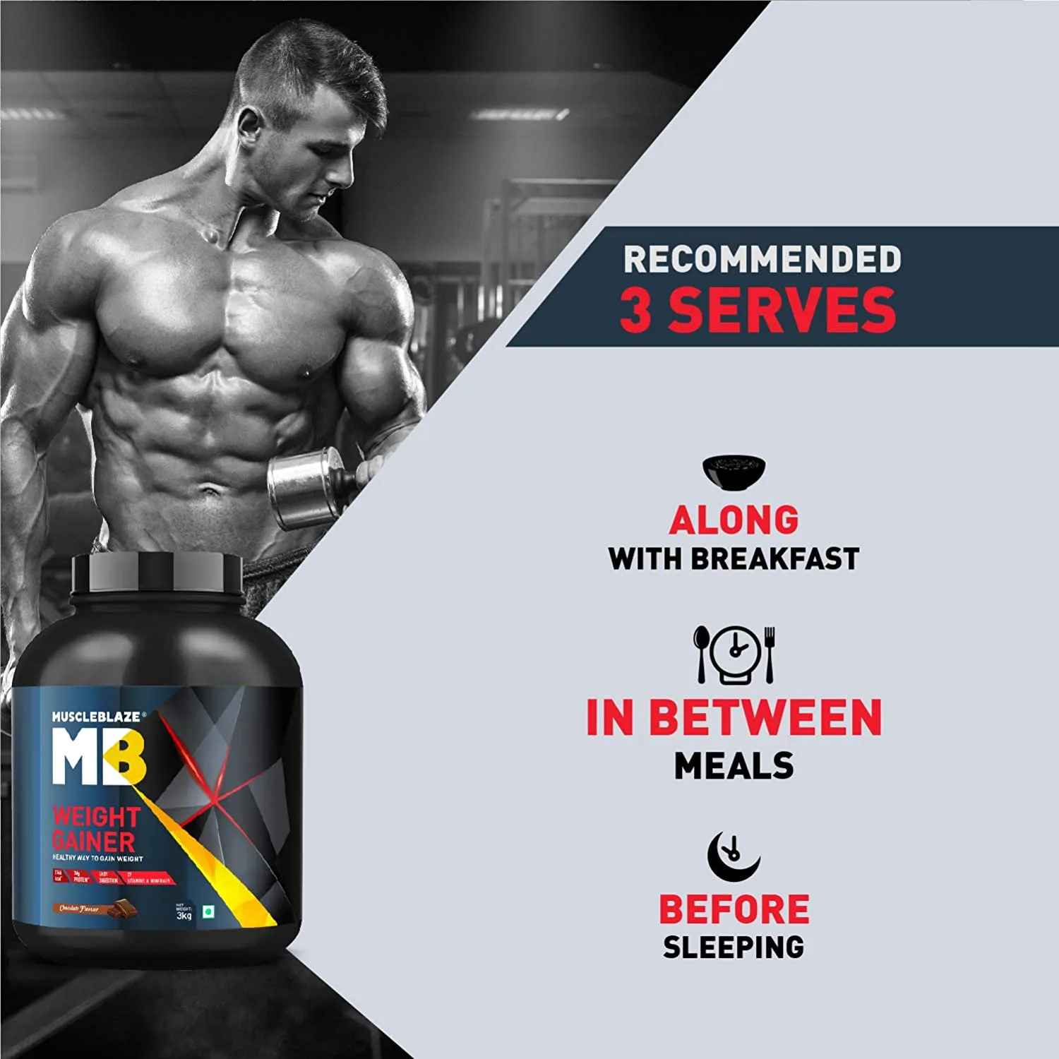 MuscleBlaze Weight Gainer with Added Digezyme - Image 5