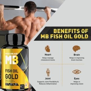 MuscleBlaze Fish Oil Gold (460 EPA & 380 DHA)