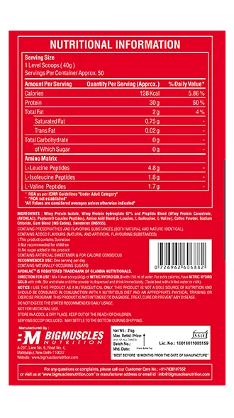 Bigmuscles Nutrition Nitric Hydro Gold - Image 7