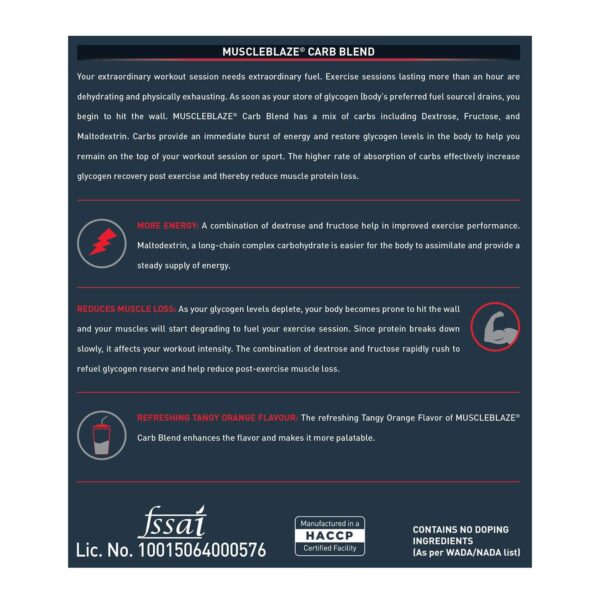 MuscleBlaze Carb Blend
