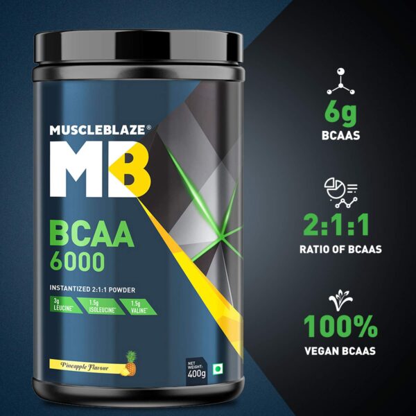 MuscleBlaze BCAA 6000 Amino Acid Supplement Powder