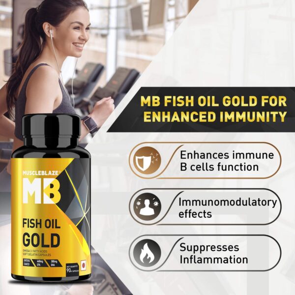 MuscleBlaze Fish Oil Gold (460 EPA & 380 DHA)
