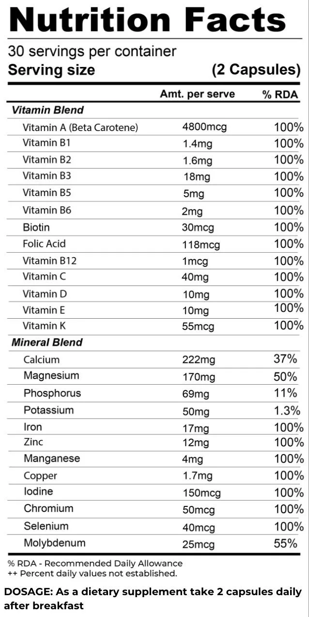 Muscle Asylum Multivitamin - Image 2