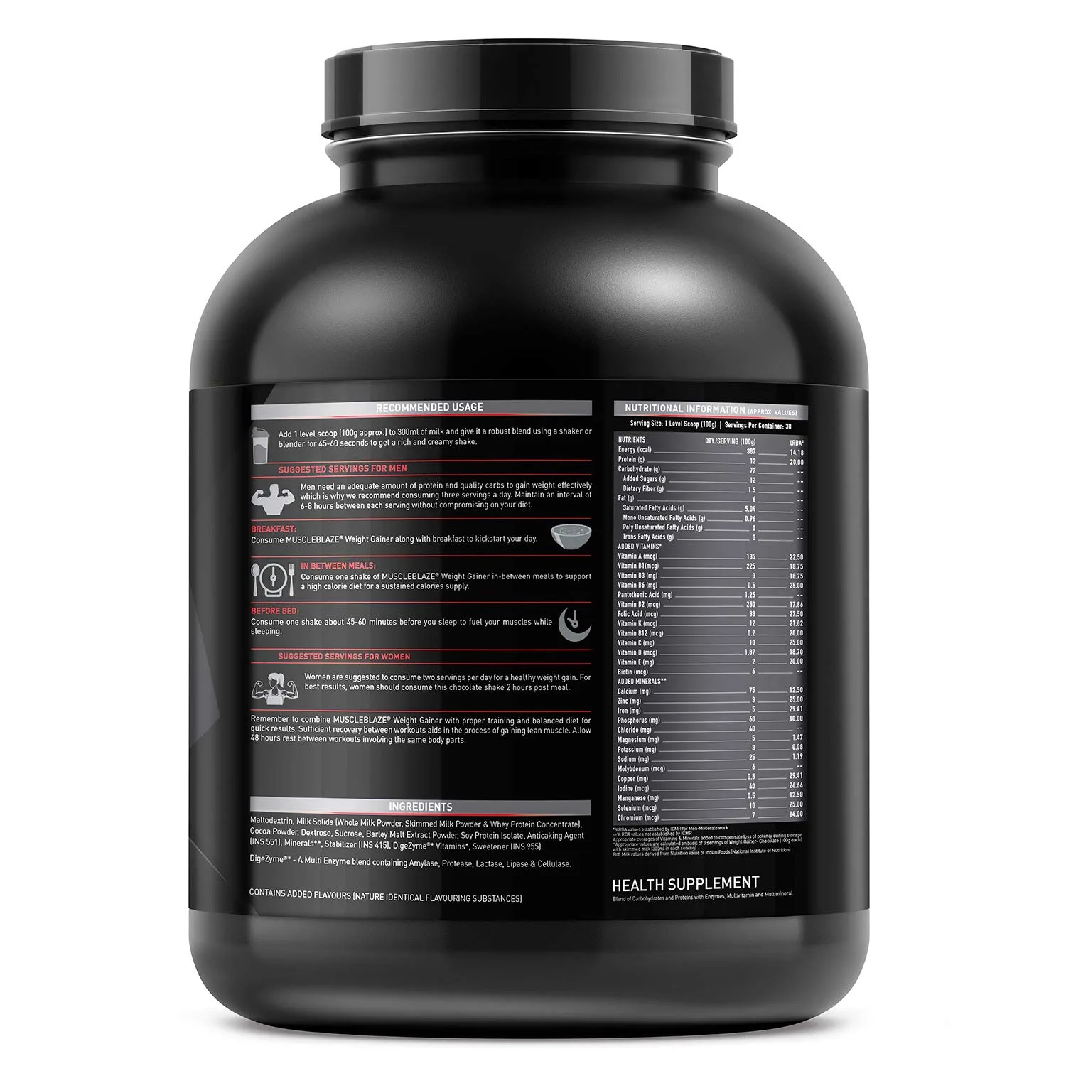 MuscleBlaze Weight Gainer with Added Digezyme - Image 7