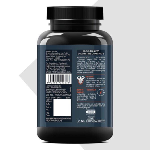 MuscleBlaze L-Carnitine L-Tartrate