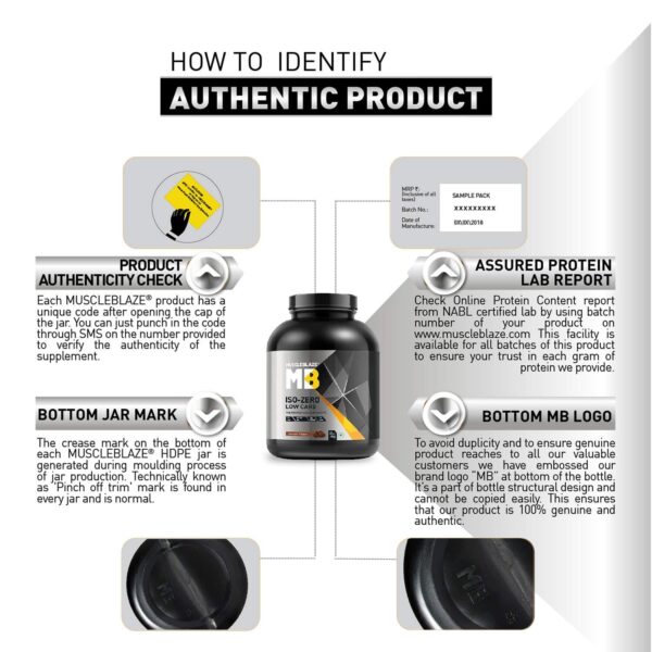 MuscleBlaze Iso-Zero Low Carb Whey Protein Isolate