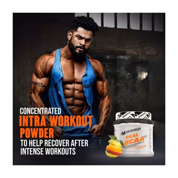 Bigmuscles Nutrition Real BCAA: Concentrated intra workout powder to help recover after intense workouts