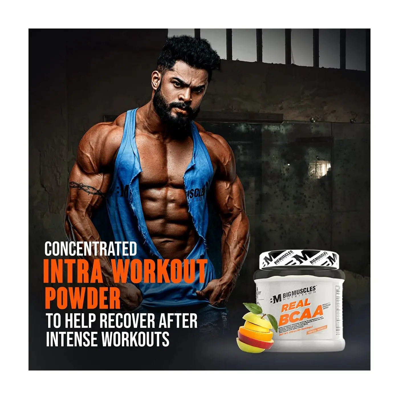 Bigmuscles Nutrition Real BCAA: Concentrated intra workout powder to help recover after intense workouts