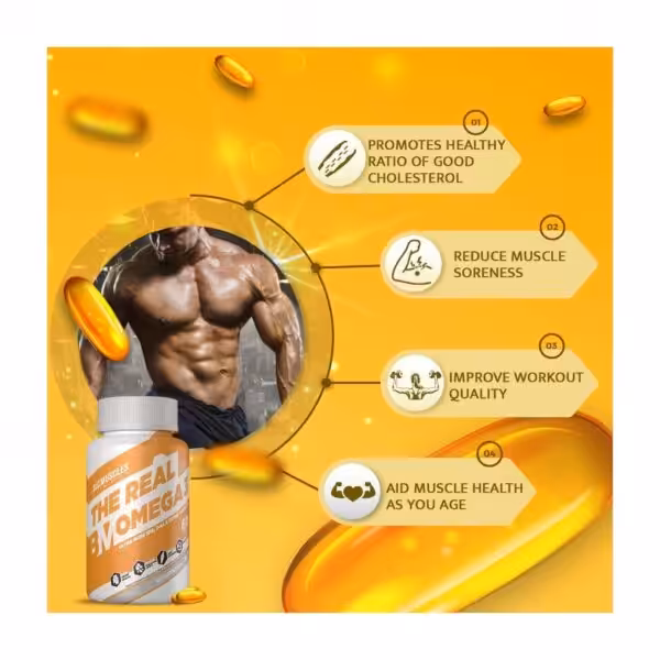 Benefits: promotes healthy cholesterol, reduces muscle soreness, improves workout quality, and aids muscle health as you age