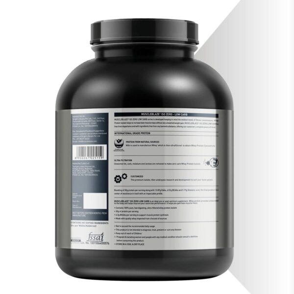 MuscleBlaze Iso-Zero Low Carb Whey Protein Isolate