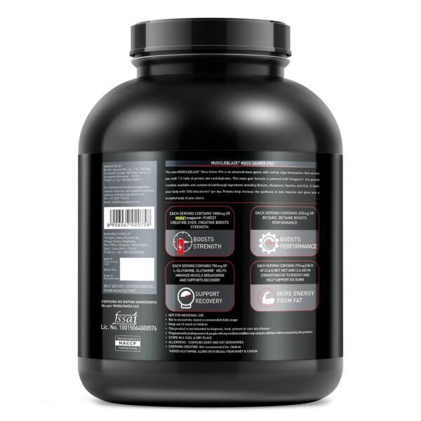 MuscleBlaze Mass Gainer PRO with Creapure