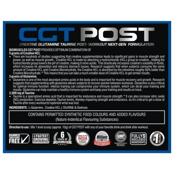 Bigmuscles Nutrition CGT POST