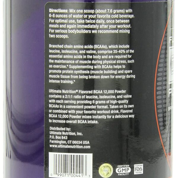 Ultimate Nutrition Flavoured BCAA 12,000 Powder