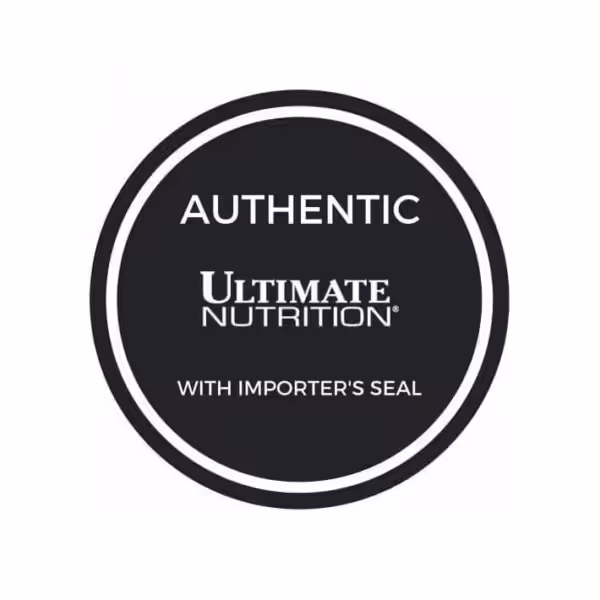 Authentic Ultimate Nutrition with importer's seal