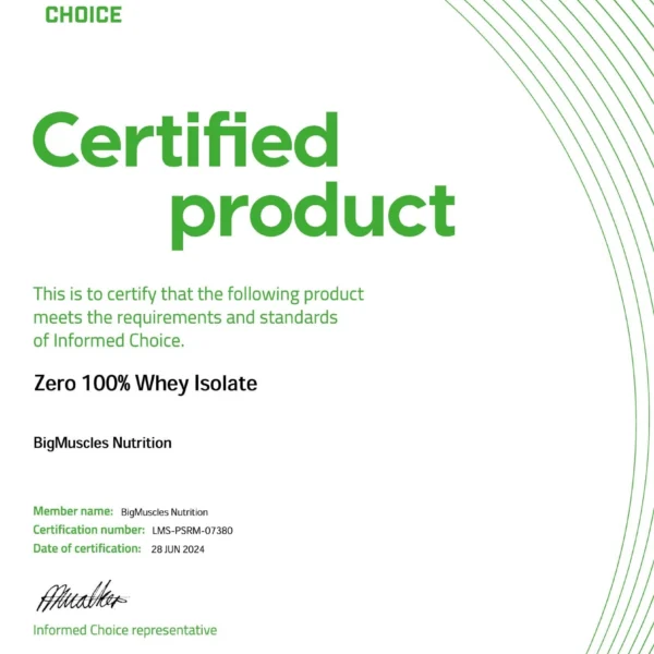 Bigmuscles Nutrition Zero Whey Protein