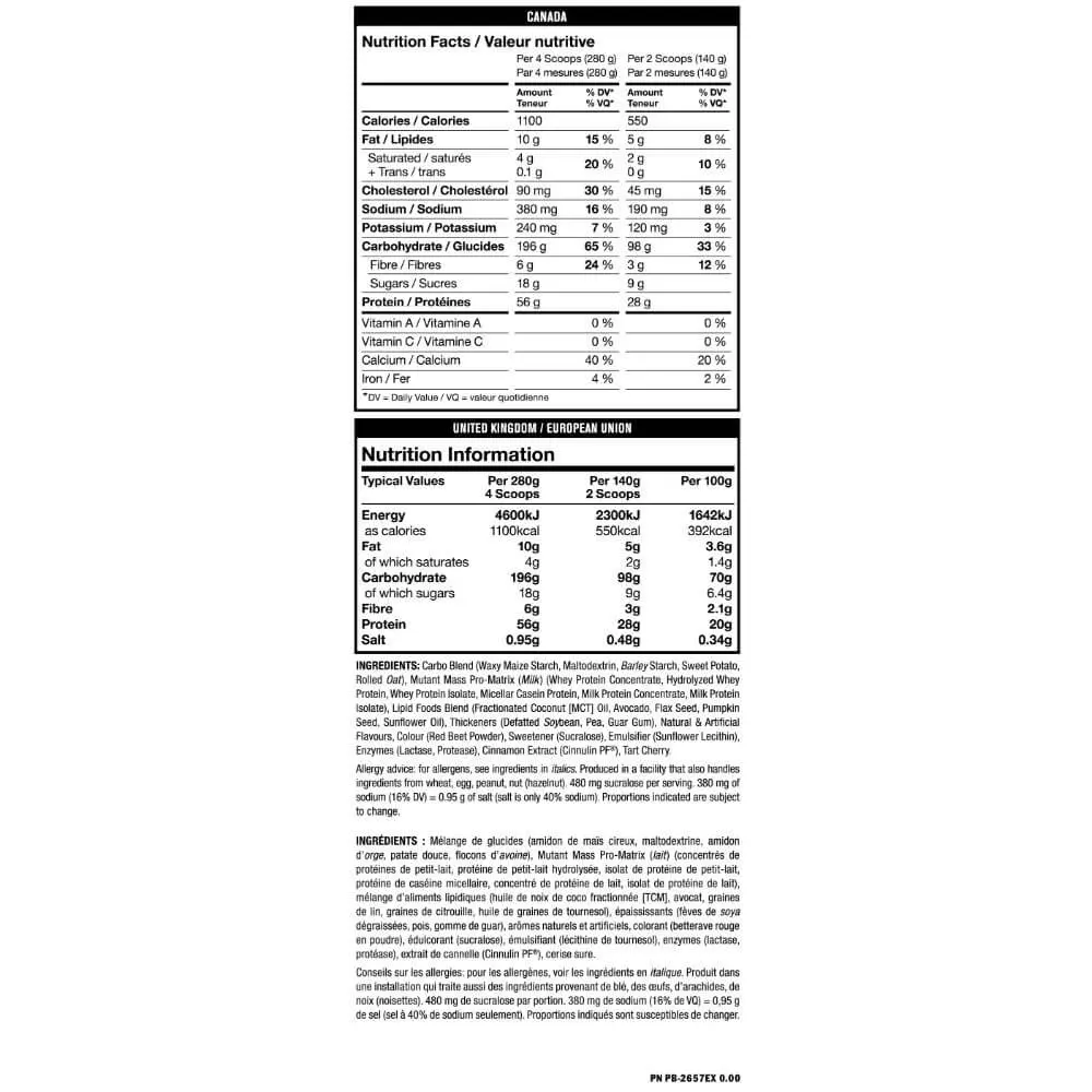 Mutant Muscle Mass Gainer - Image 2