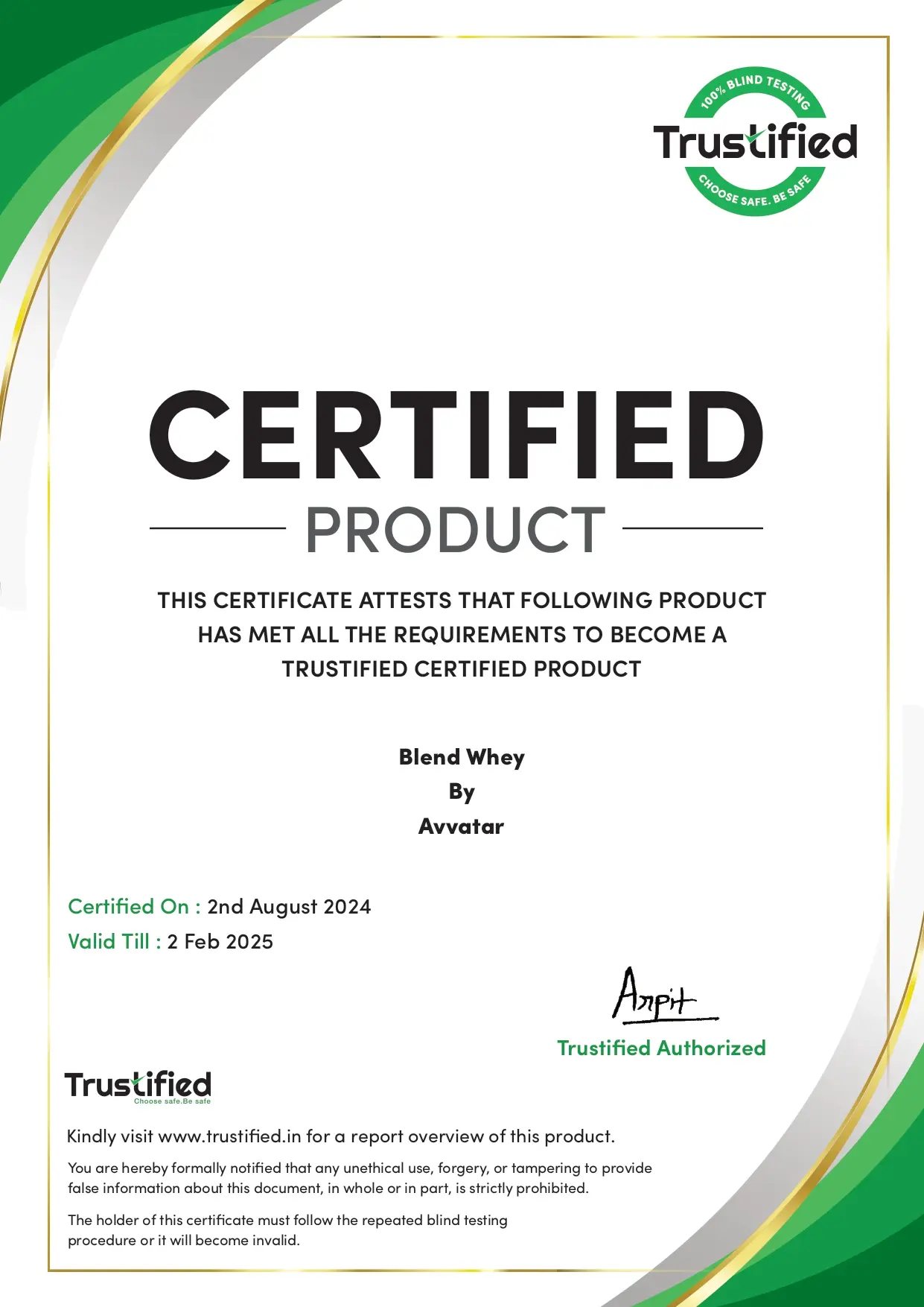 Avvatar 100% Whey Protein - Image 11