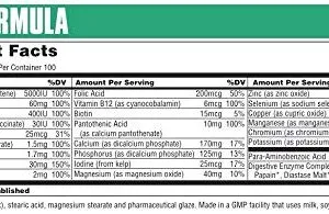 Universal Nutrition Daily Formula, 100 tablets, Unflavoured near Expiry march 2024
