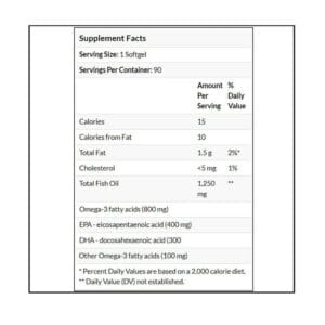 GAT Omega 3 Purified Fish Oil