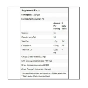 GAT Omega 3 Purified Fish Oil