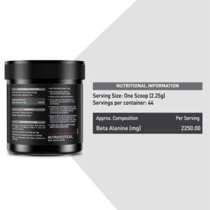 MuscleBlaze Beta Alanine, Unflavoured