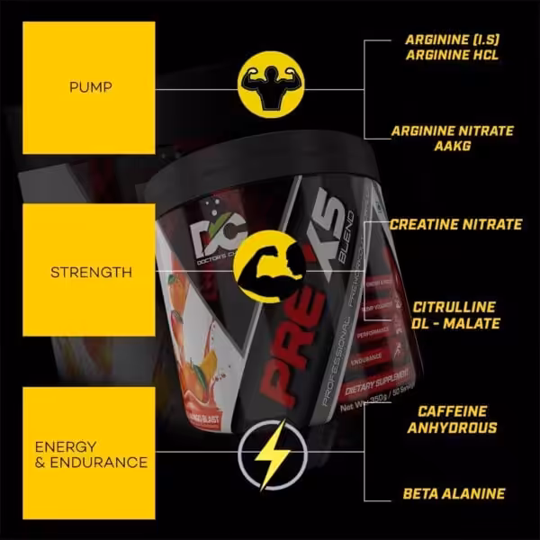 Doctor’s Choice PRE-X5 Blend Professional Pre-Workout Formula - product image