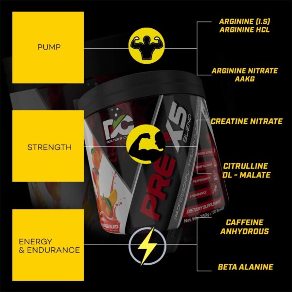 Doctor’s Choice PRE-X5 Blend Professional Pre-Workout Formula