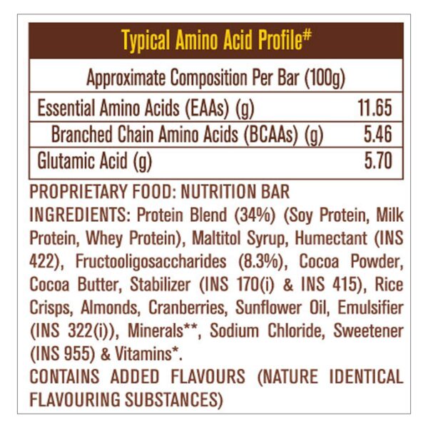 MuscleBlaze Hi-Protein Bar (30g Protein)