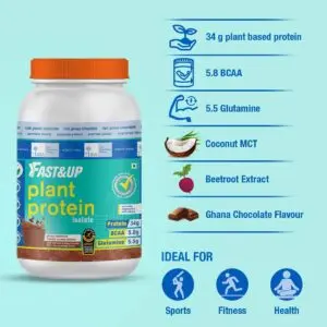 Fast&Up Plant Protein – Plant based Vegan, 30 Servings
