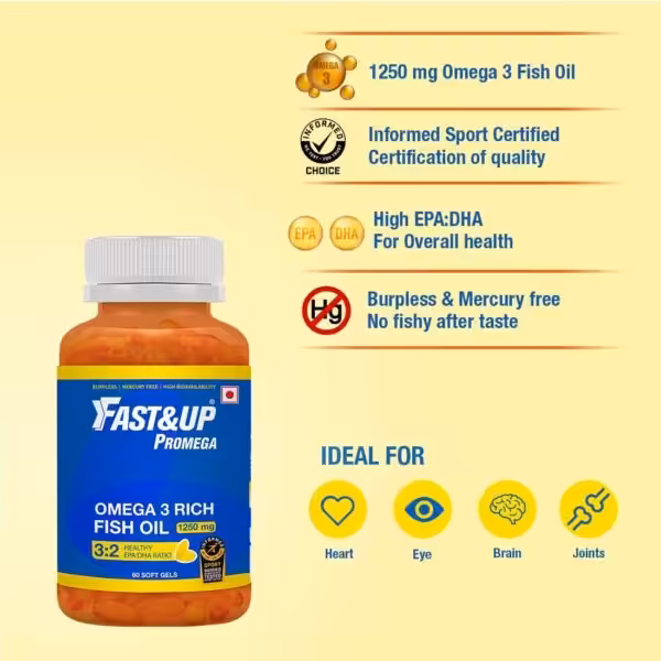 Fast&Up Promega – 60 Softgels, Omega 3 – Chocolate - product image