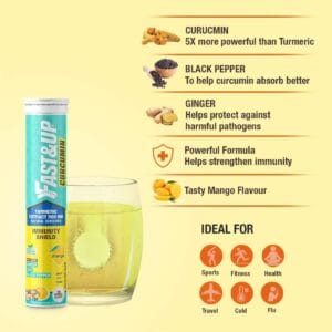 Fast&Up Curcumin Immunity Shield, 25 Tablets, Mango